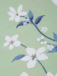 KLOTTHE Green Printed 400 TC Pure Cotton Bedsheet with Pillow Cover