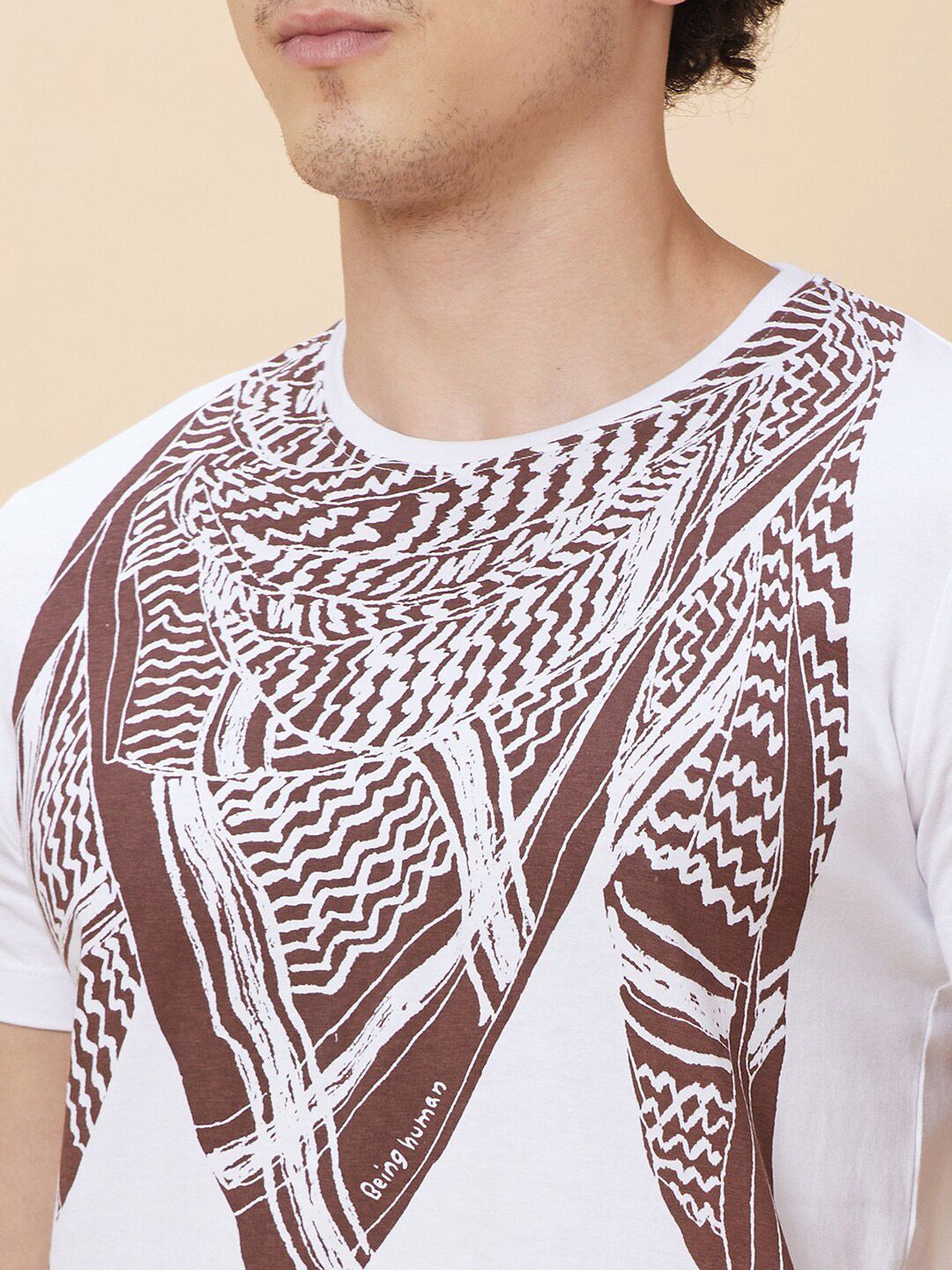 Being Human Graphic Printed Round Neck T-shirt