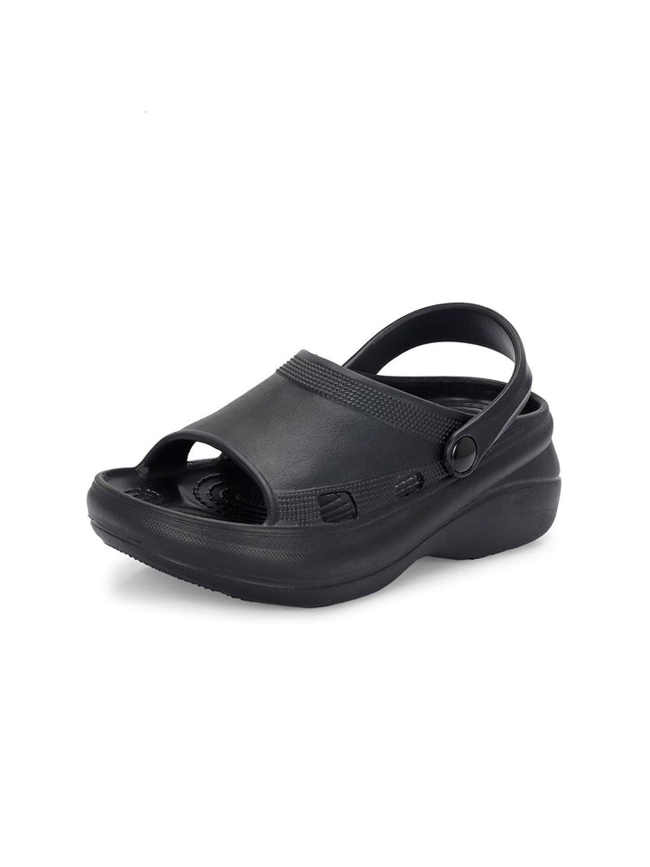 HRX by Hrithik Roshan Women Black Rubber Slip-On