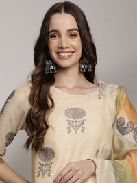 Anouk Women Floral Printed Kurta with Trousers & Dupatta