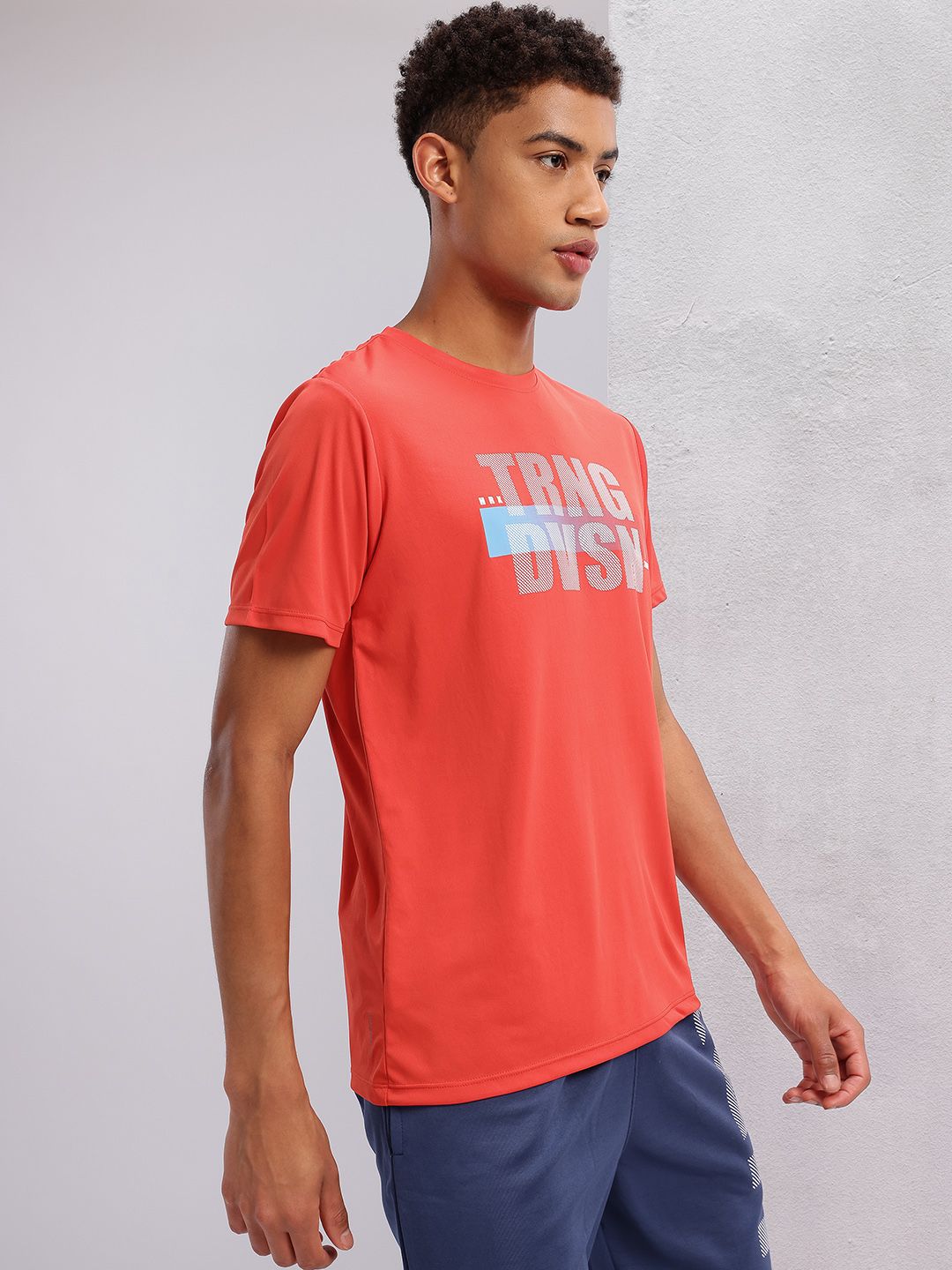 HRX by Hrithik Roshan Typography Printed Rapid-Dry Training T-shirt