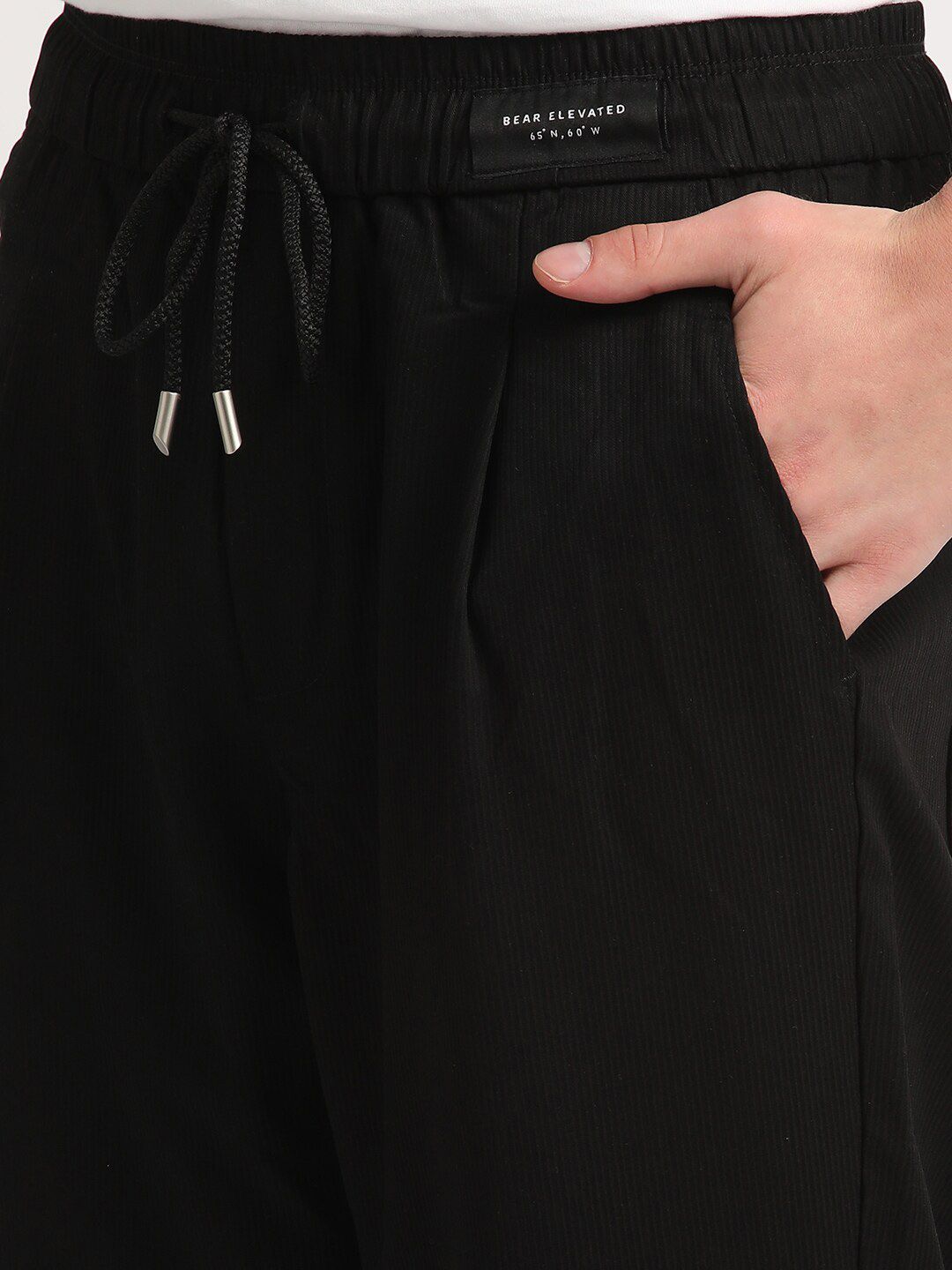 THE BEAR HOUSE Men Relaxed Loose Fit Pleated Regular Trousers