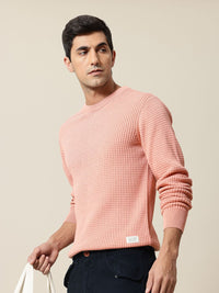 Mr Bowerbird Pure Cotton Self-Design Pullover Sweater