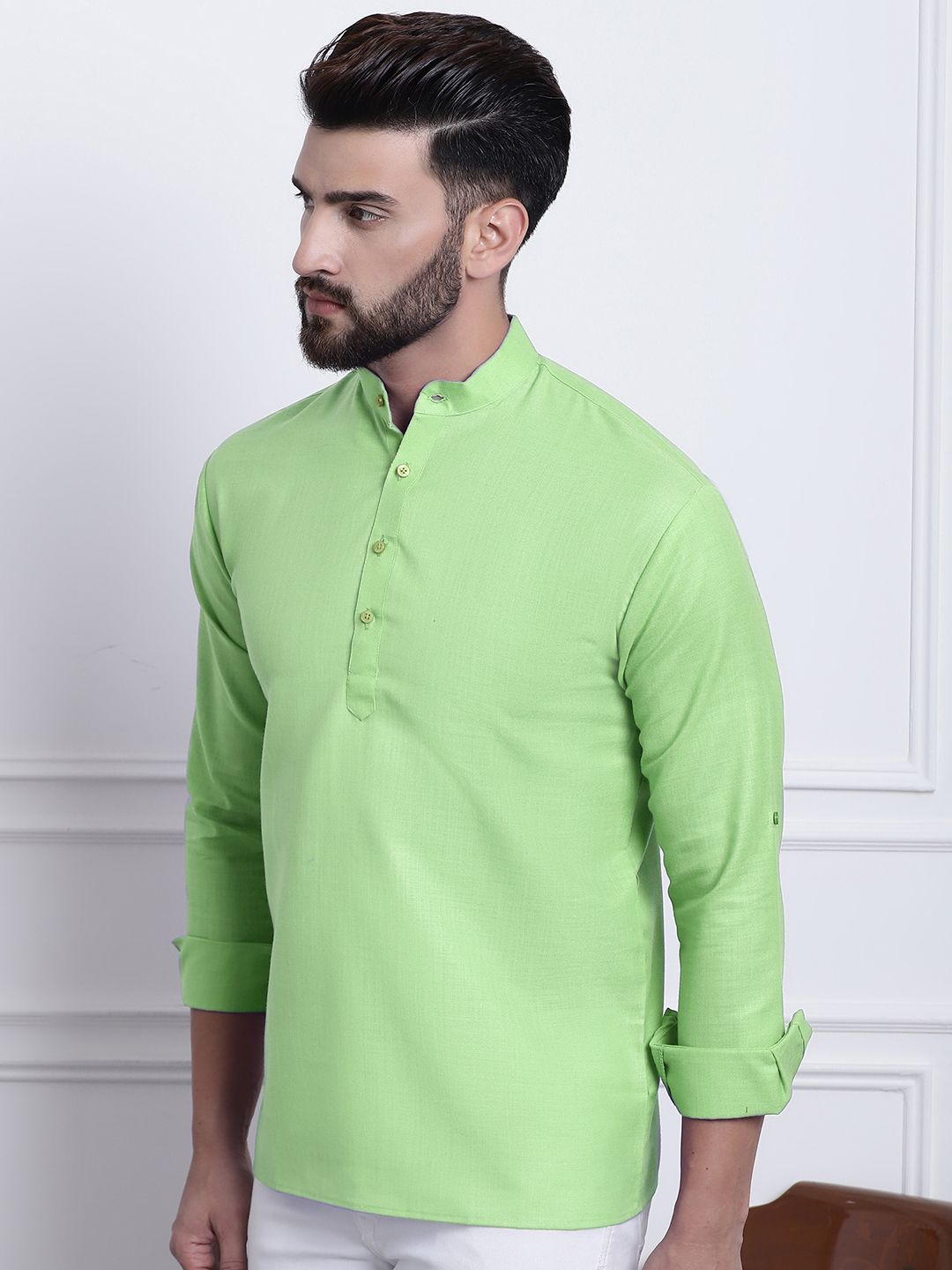 SOJANYA Men Green Kurta
