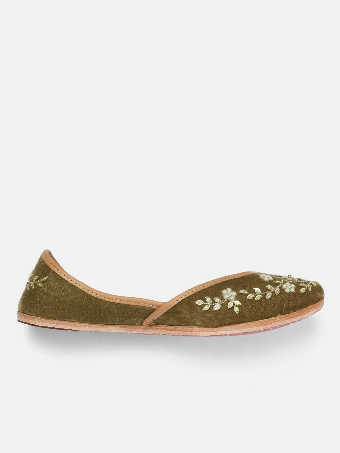 House of Pataudi Women Ethnic Embellished Mojaris