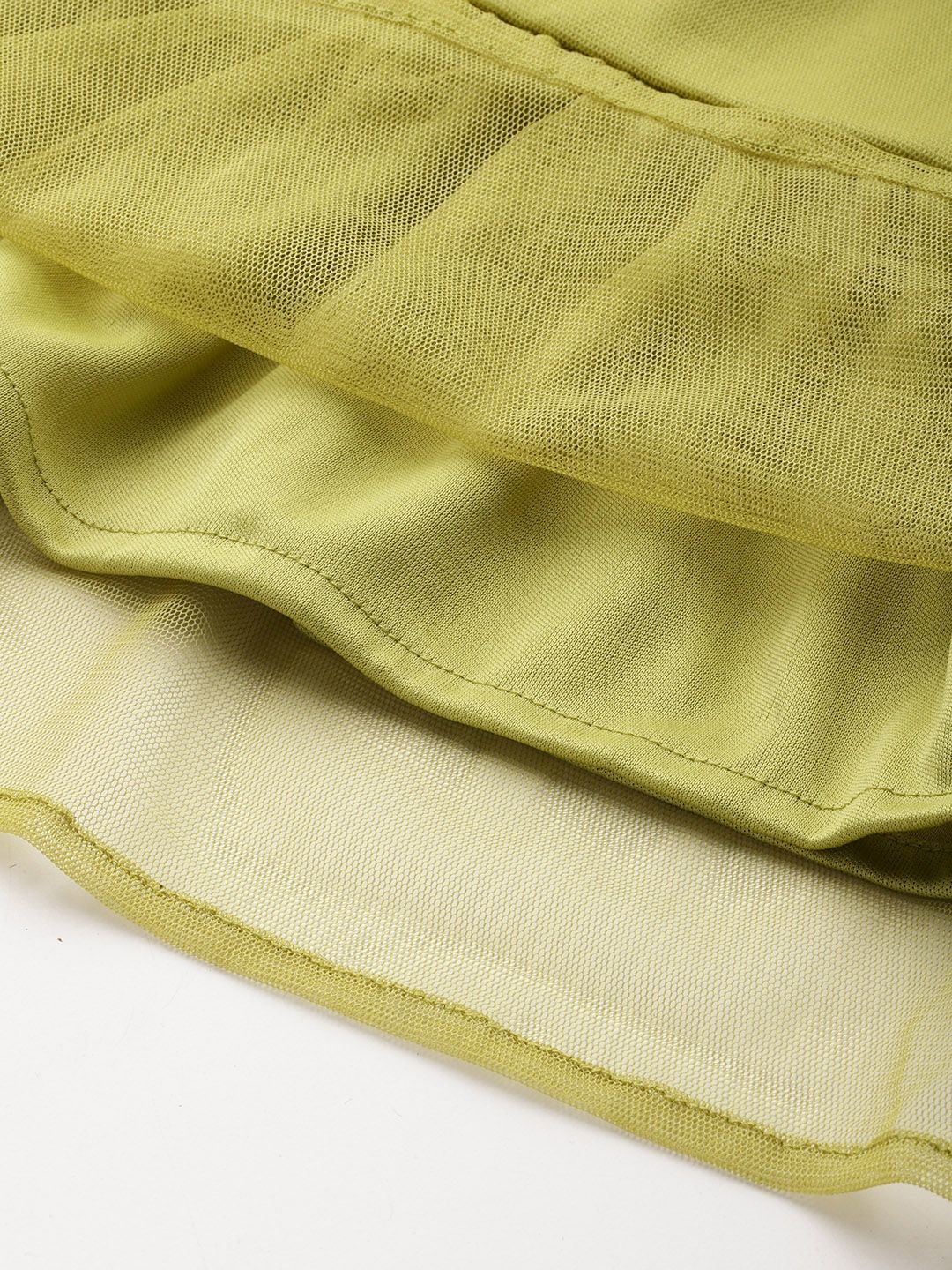 DressBerry Gathered & Pleated Detail Tiered A-Line Dress
