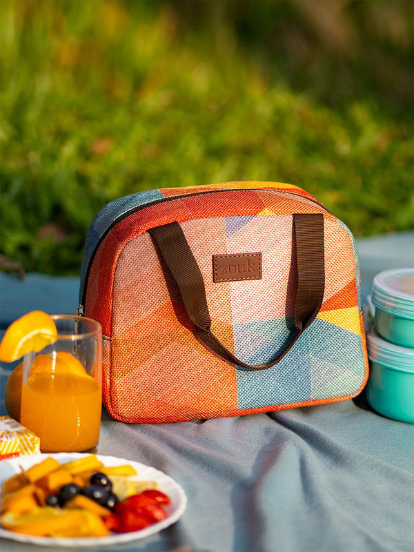 ZOUK Women Printed Insulated Lunch Bag