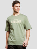 ADRO Men Typography Printed Raw Edge T-shirt