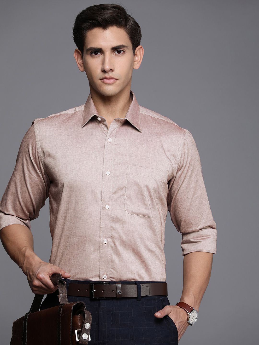 Raymond Pure Cotton Opaque Formal Shirt