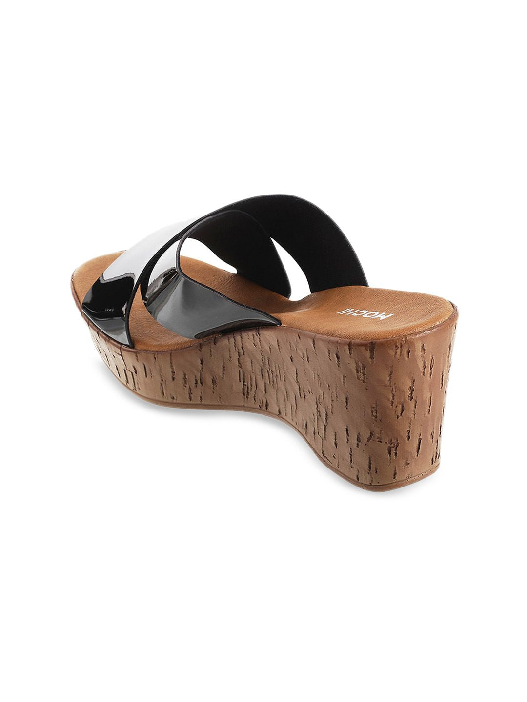 Mochi Women Black Solid Heels