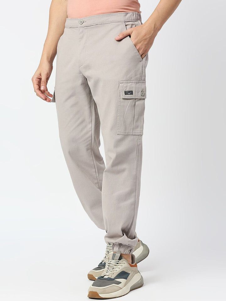 Thomas Scott Men Comfort Mid-Rise Easy Wash Cargo Trousers