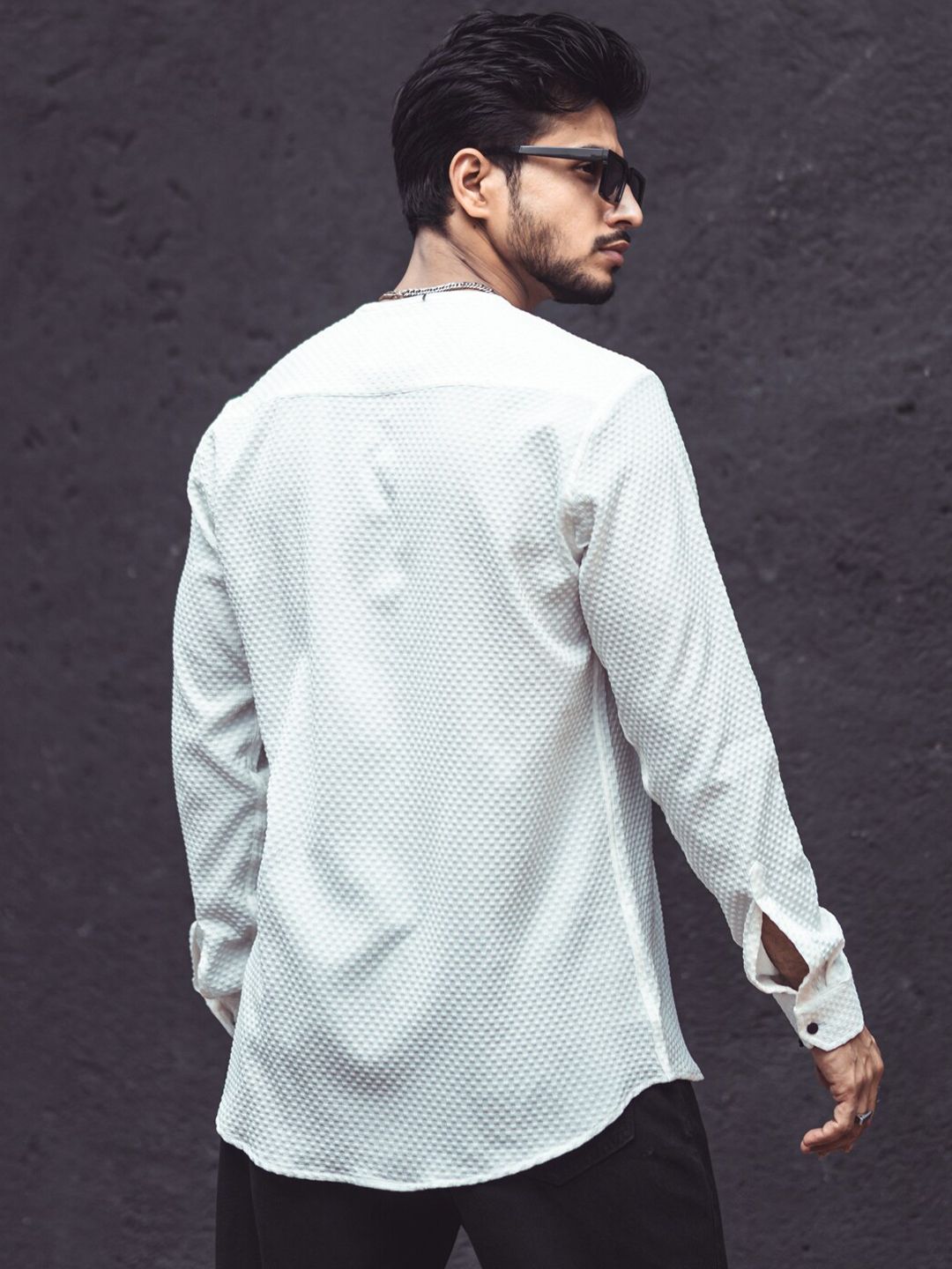 Powerlook Self Design Regular Casual Shirt