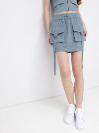DressBerry Cargo Crew Straight Mini Skirt