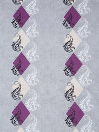 Myntra Elegant Homes Purple & Blue Geometric 400 TC Single Bedsheet with 1 Pillow Covers