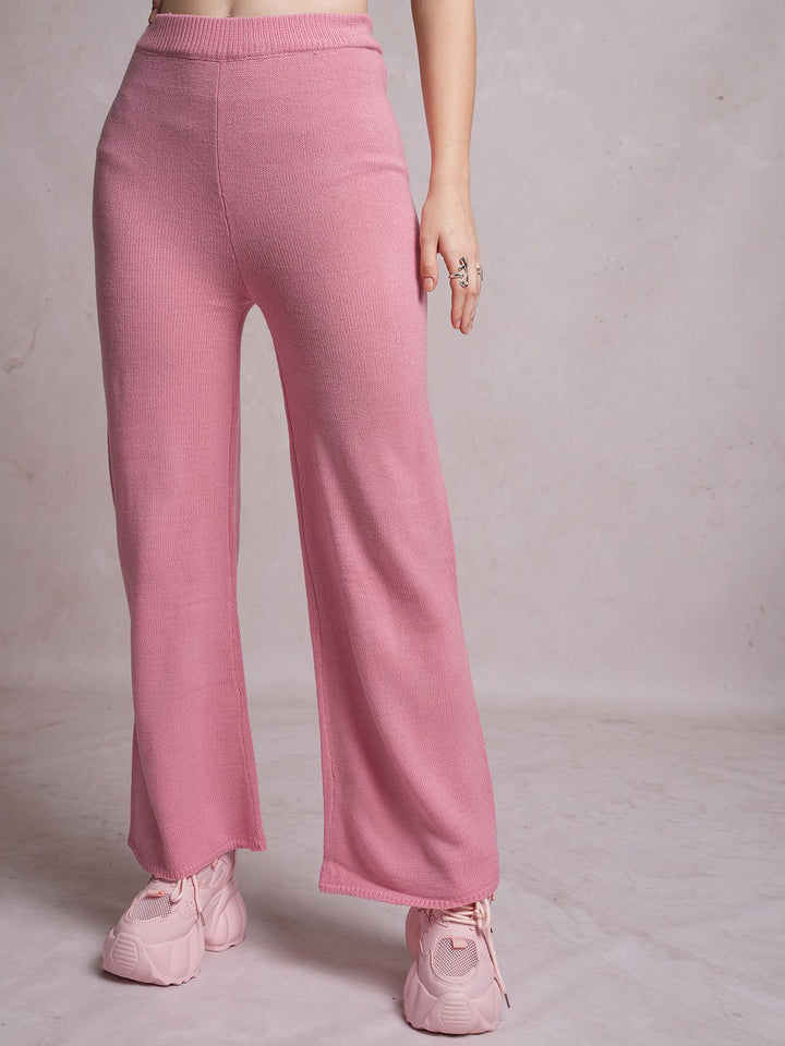 Tokyo Talkies High-Neck Acrylic Sweaters With Trousers