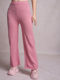 Tokyo Talkies High-Neck Acrylic Sweaters With Trousers