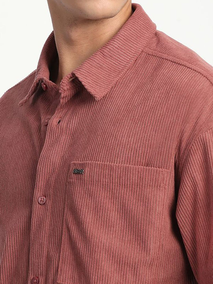 THE BEAR HOUSE Men Corduroy Relax Fit Casual Shirt