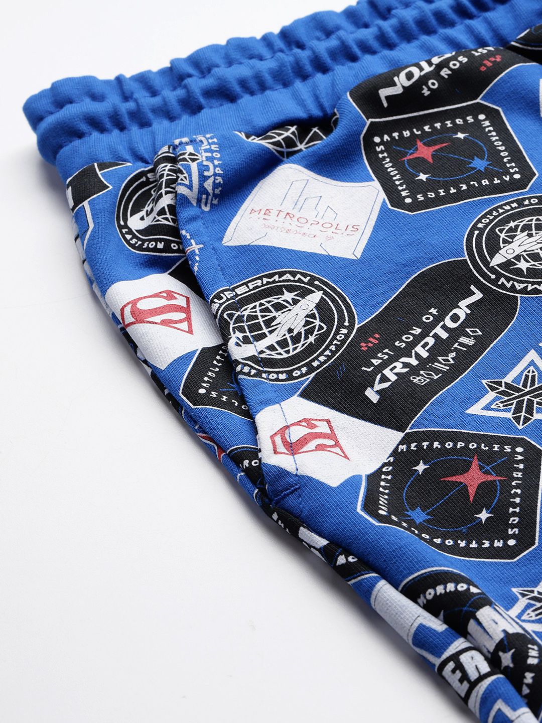 The Indian Garage Co Men Superman Printed Loose Fit Shorts