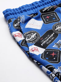 The Indian Garage Co Men Superman Printed Loose Fit Shorts