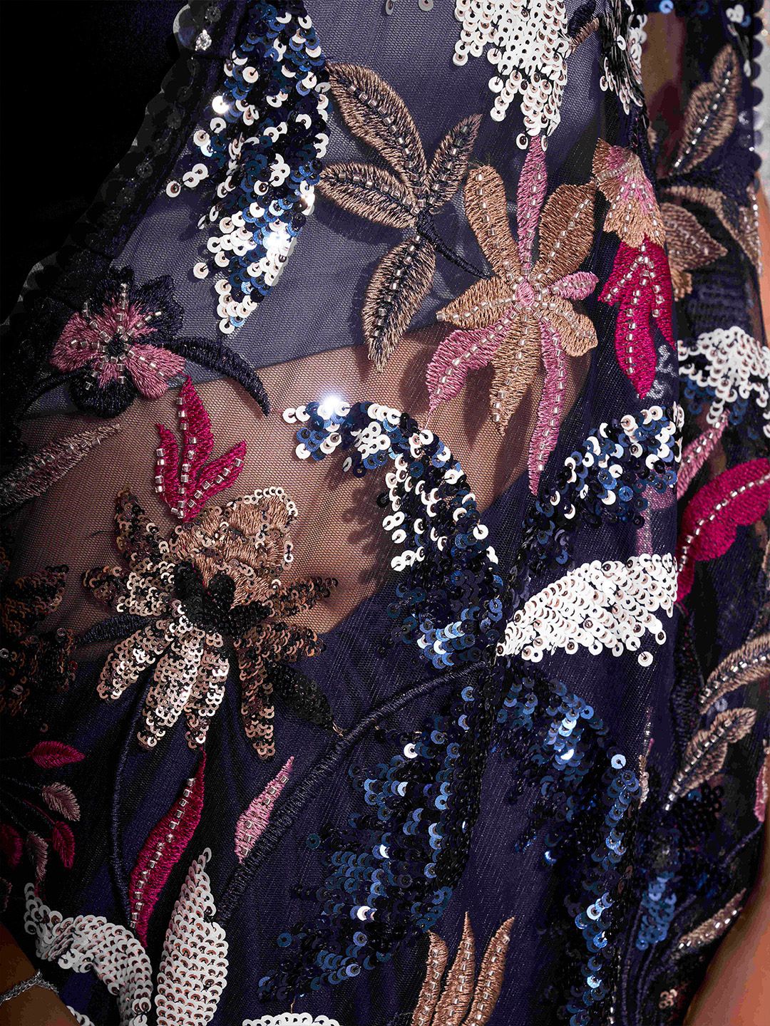 Tikhi Imli Embellished Sequinned Half and Half Saree