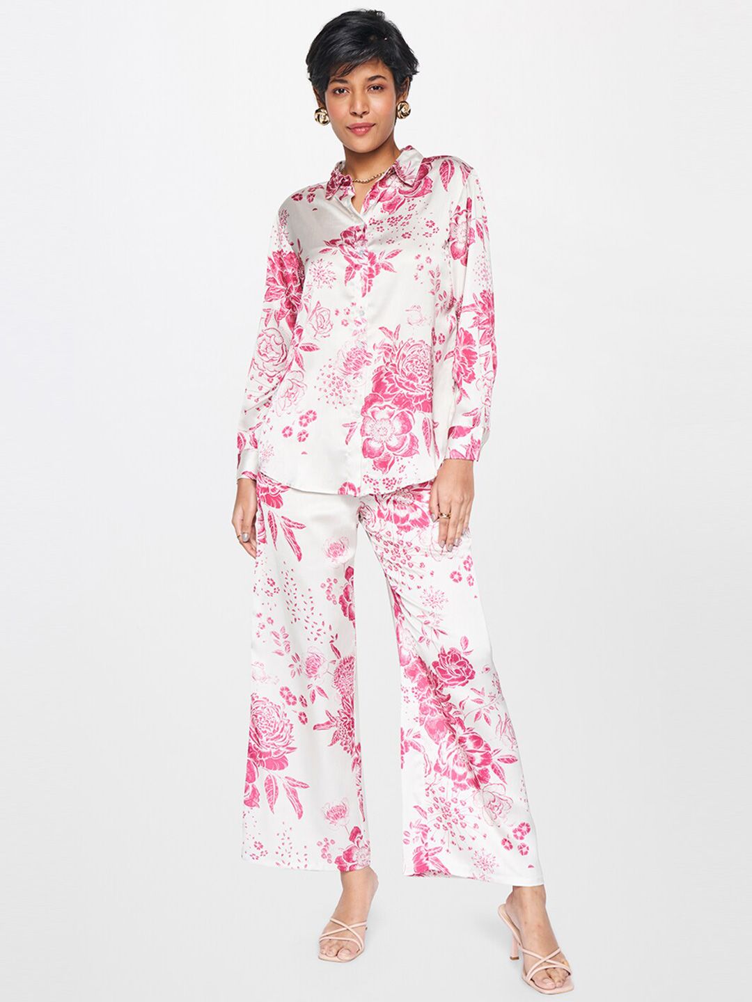 AND Floral Printed Long Sleeves Shirt & Trouser