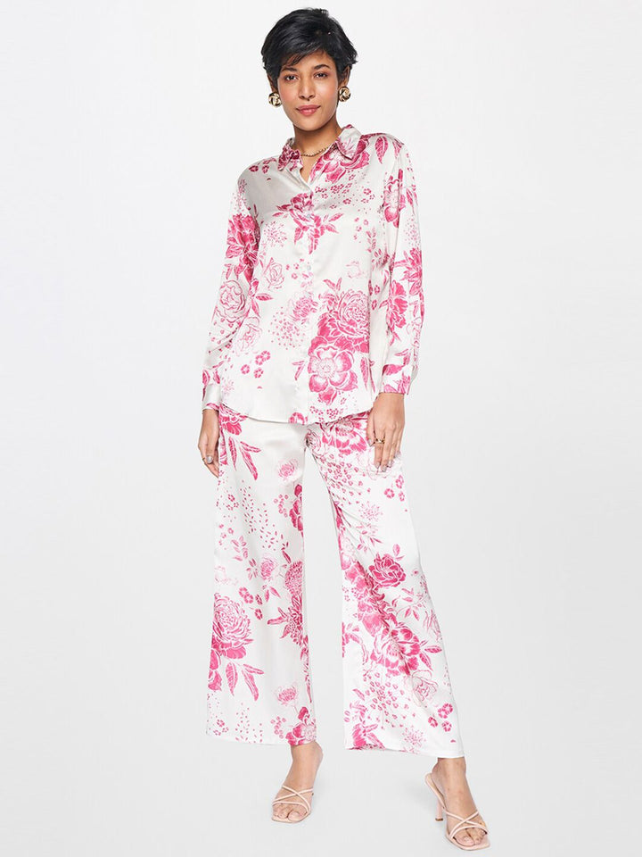 AND Floral Printed Long Sleeves Shirt & Trouser