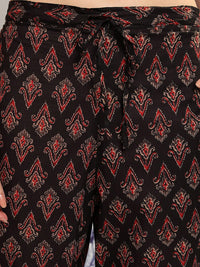Vishudh Ethnic Motifs Embroidered Thread Work Pure Cotton Kurta with Trousers & Dupatta