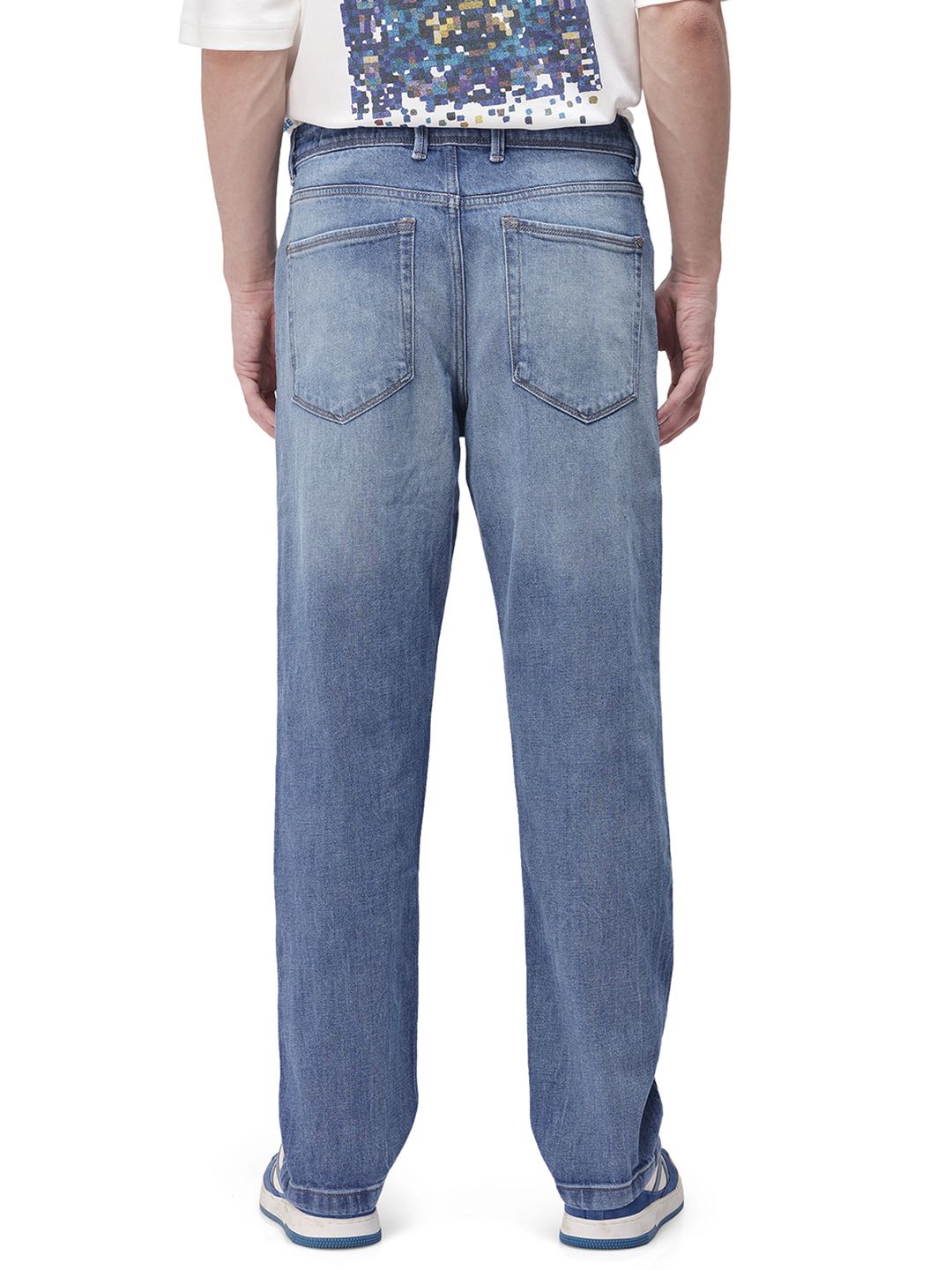 RARE RABBIT Men Comfort Relaxed Fit Stretchable Jeans