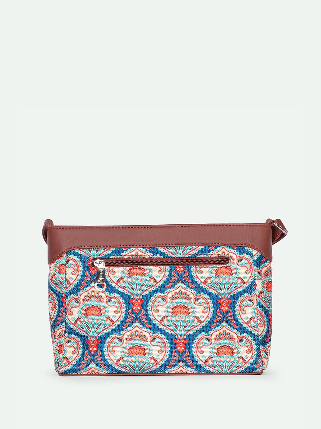 Beg Sling Berstruktur Bercetak ZOUK Kovil Paisley