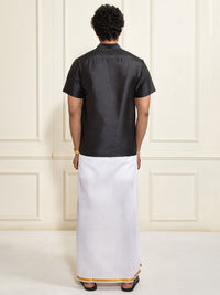 VASTRAMAY Shirt With Veshti Set