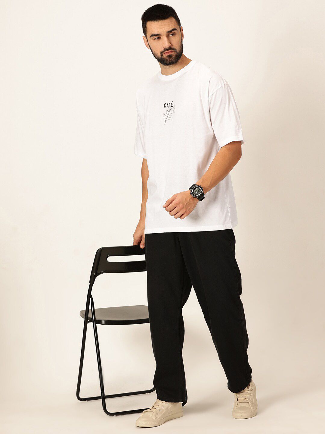 Thomas Scott Oversized Graphic Printed Pure Cotton Bio Finish T-shirt