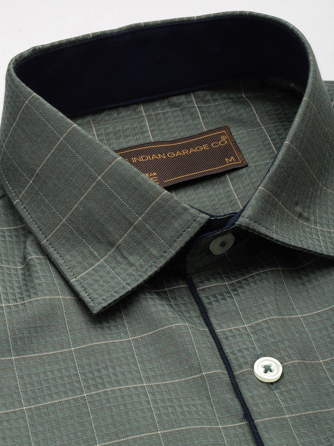 The Indian Garage Co. X Luxe Slim Fit Checked Formal Shirt