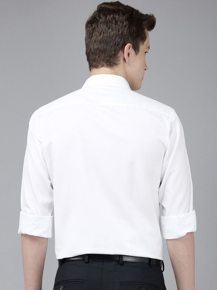 Park Avenue Slim Fit Textured Formal Shirt