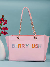 Berrylush Printed Oversized Structured Shoulder Bag