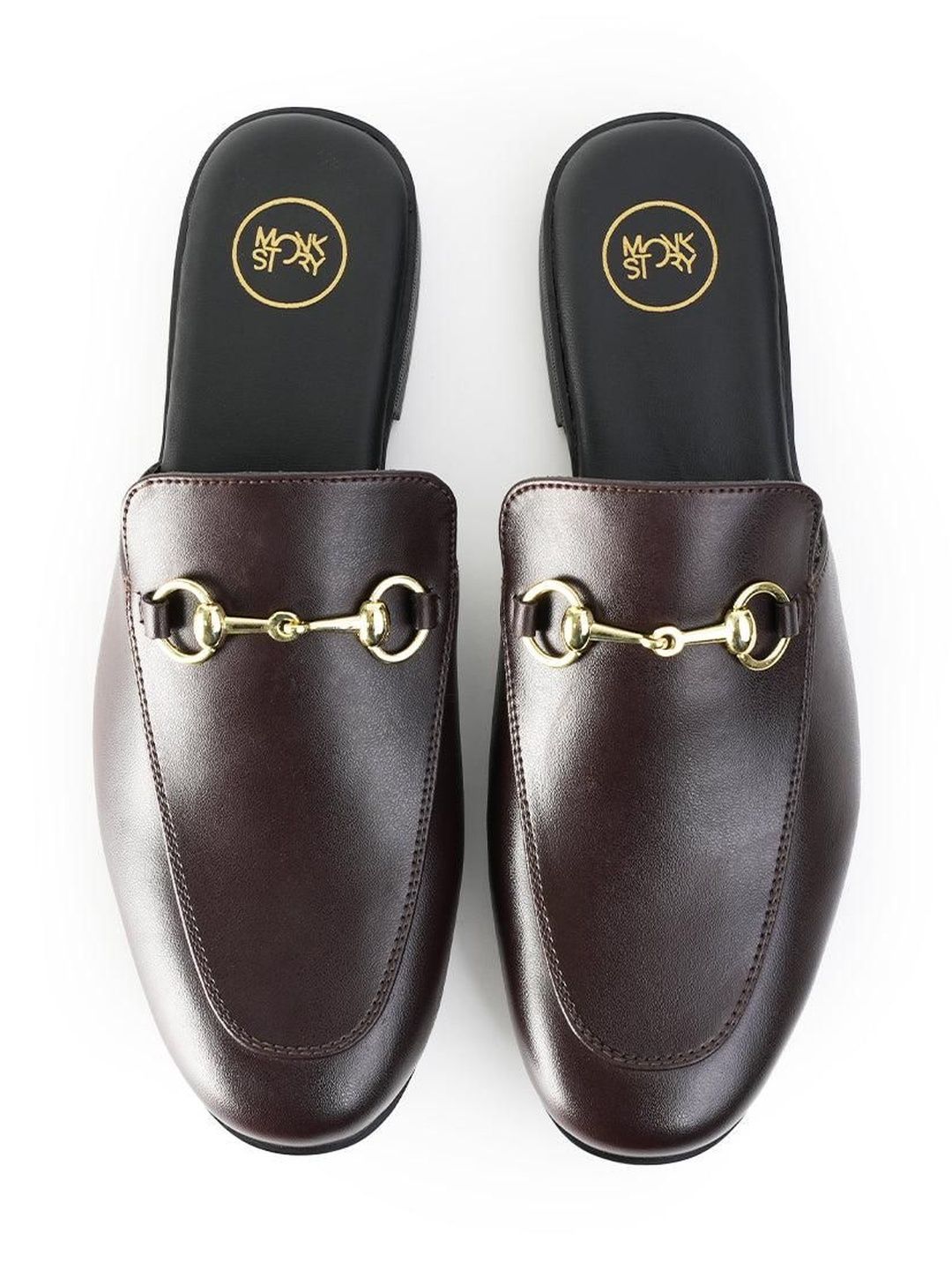 MONKSTORY Horsebit Classic Mules - Coklat