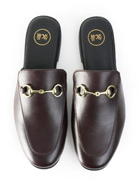 MONKSTORY Horsebit Classic Mules - Coklat