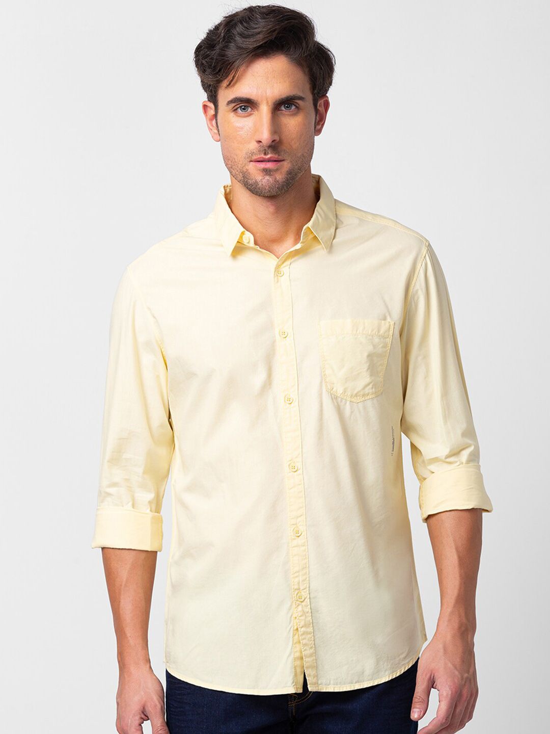 SPYKAR Men Slim Fit Casual Shirt