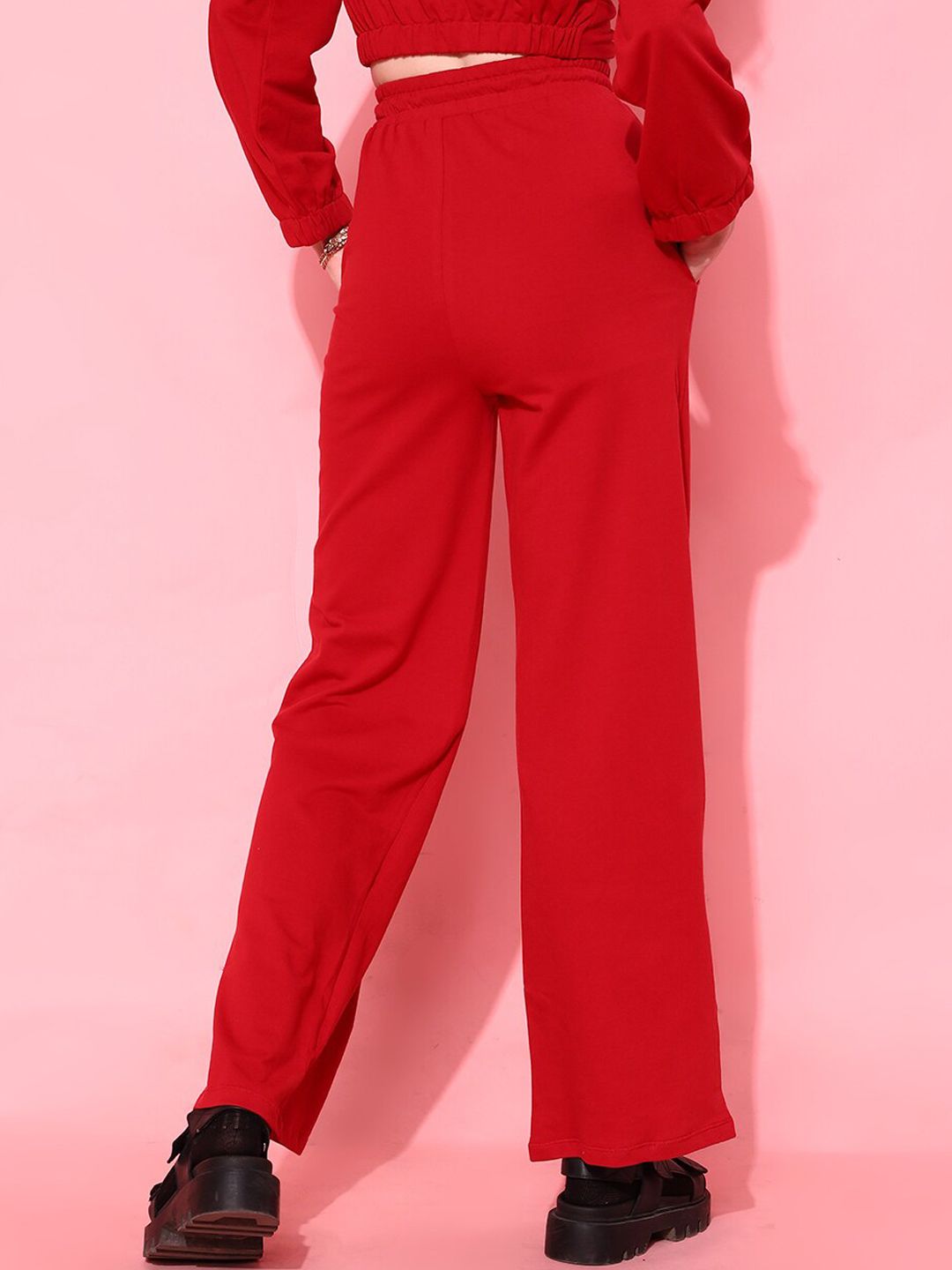 STREET 9 BASICS Women Red Solid Trousers
