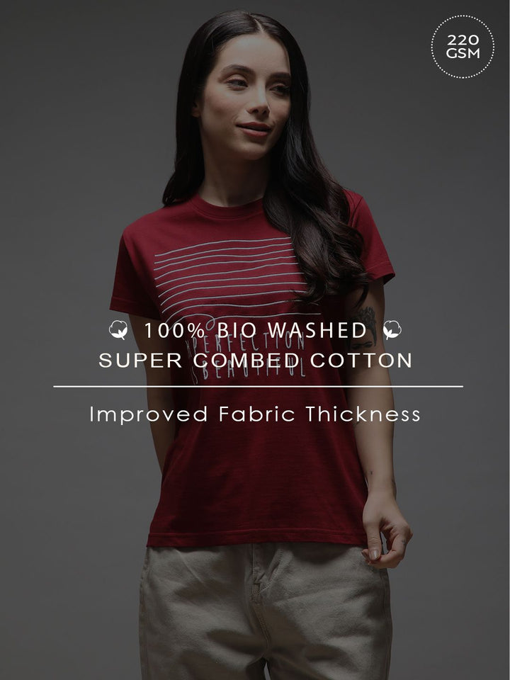 DILLINGER Women Regular Fit Short Sleeve Embroidery Tshirt