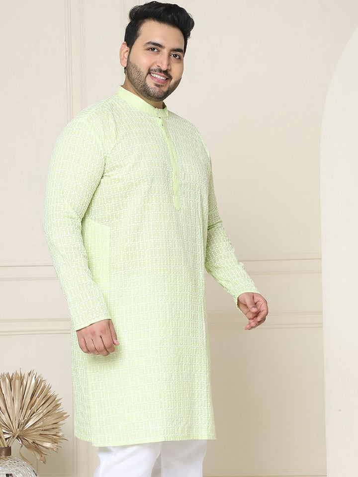 SOJANYA PLUS Embroidered Cotton Kurta