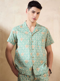 DENNISON Block Printed Oversized Co Ords Set