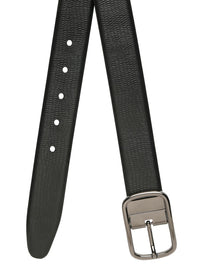 Teakwood Leathers Men Textured Leather Reversible Formal Belt