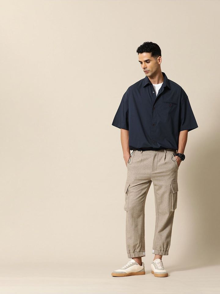 Mr Bowerbird Solid Oversized Casual Shirt