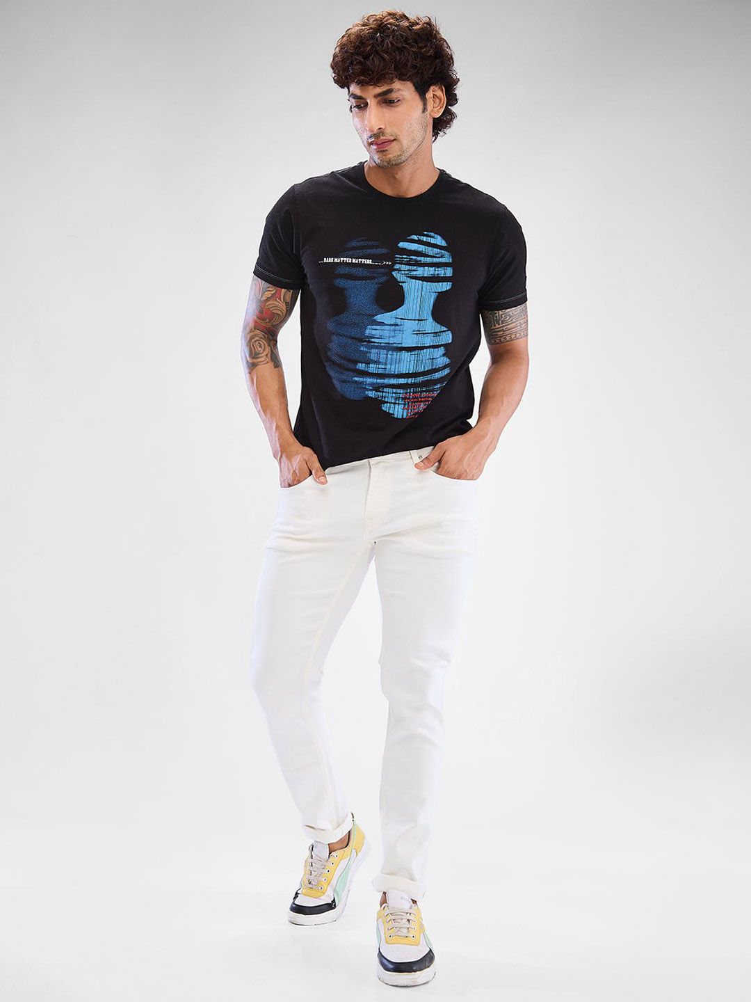 SPYKAR Men Slim Fit Low-Rise Clean Look Stretchable Cropped Jeans