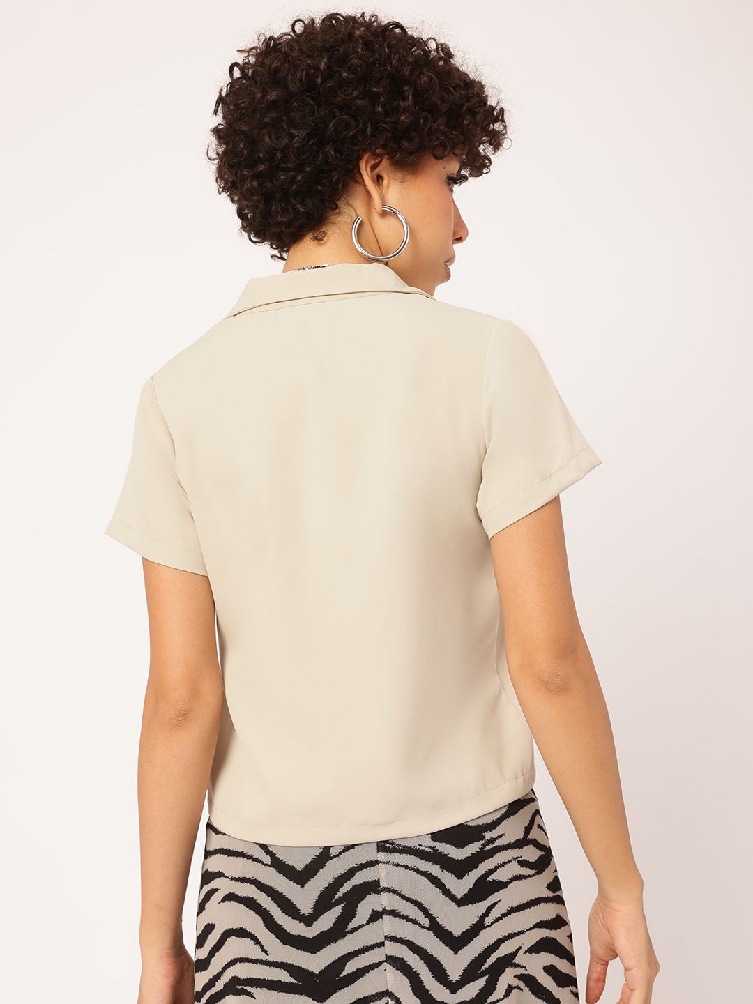 DressBerry Soft Focus Notched Lapel Edge Shirt
