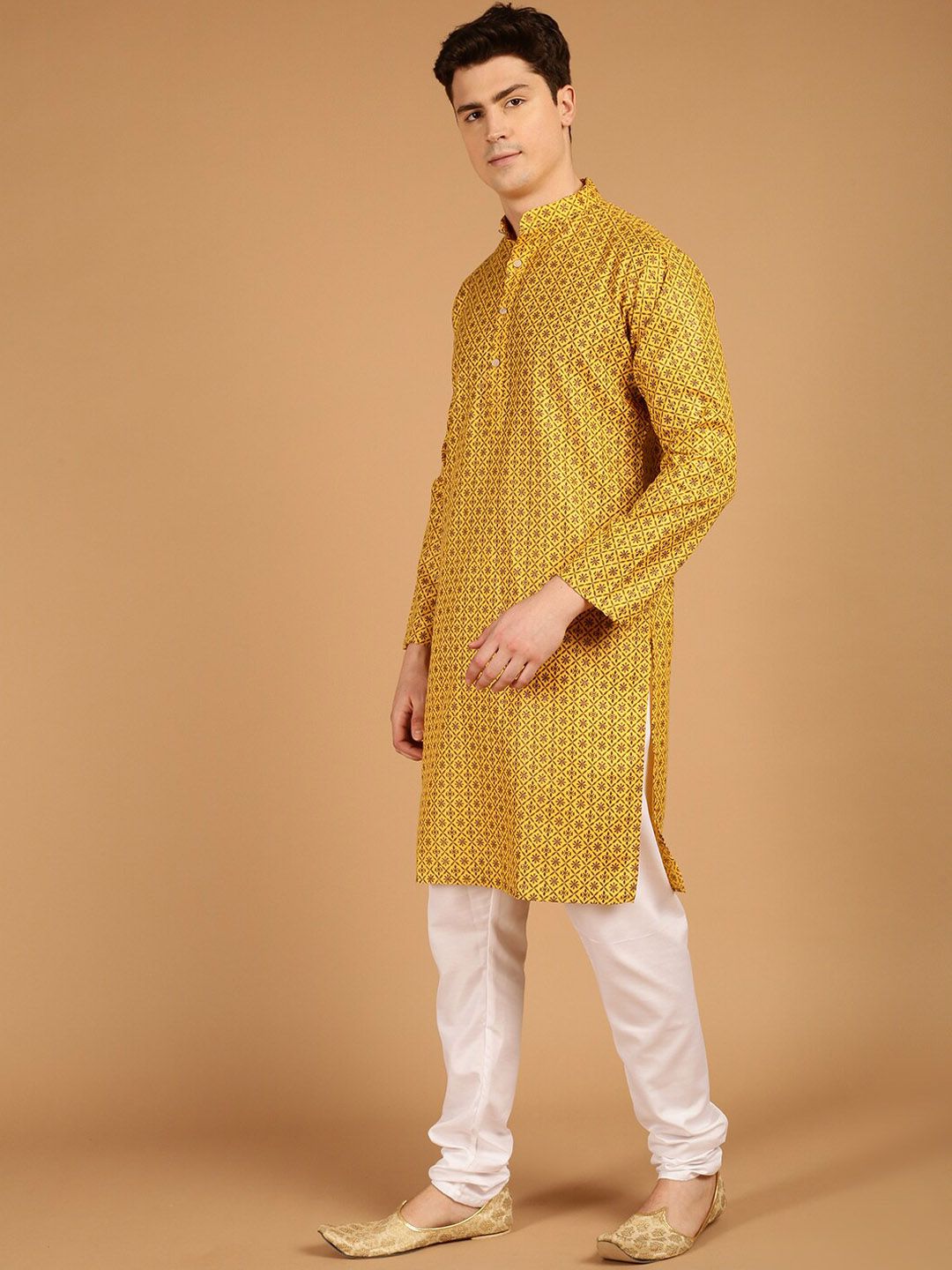 SOJANYA Kurta Linen Kapas Rekaan Tenunan Etnik