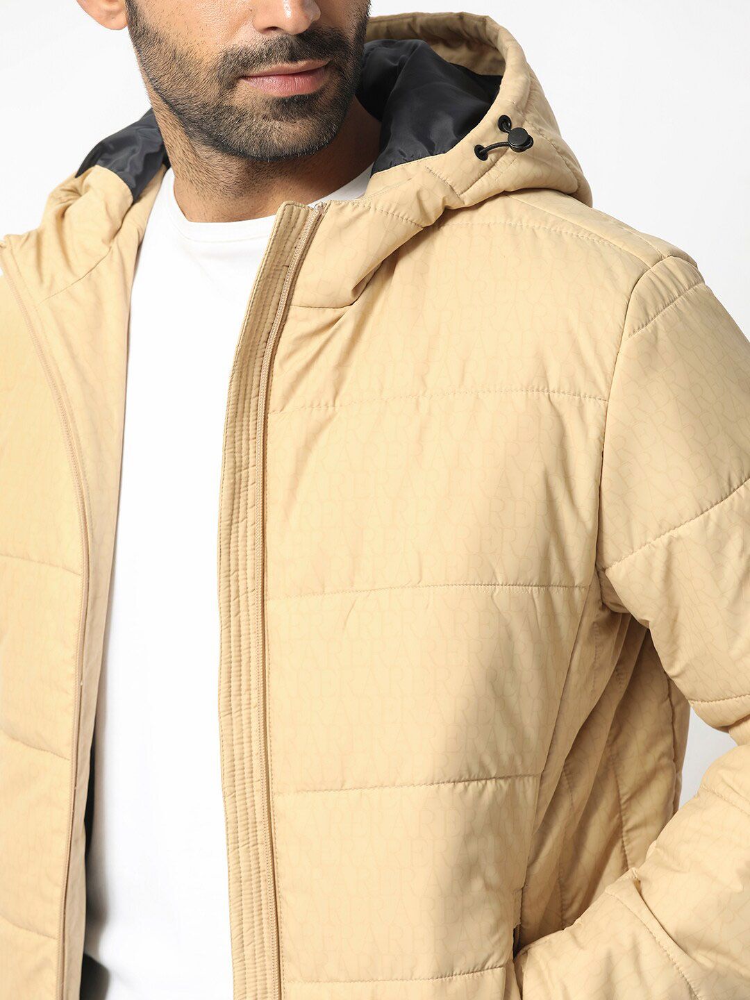 RARE RABBIT Men Vasto Puffer Hooded Neck Jacket