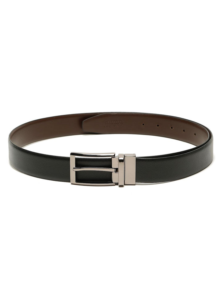 Teakwood Leathers Set Of 2 Men Reversible Leather Belt & Wallet Gift Set
