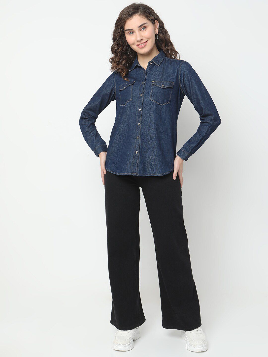 SPYKAR Spread Collar Cotton Casual Shirt
