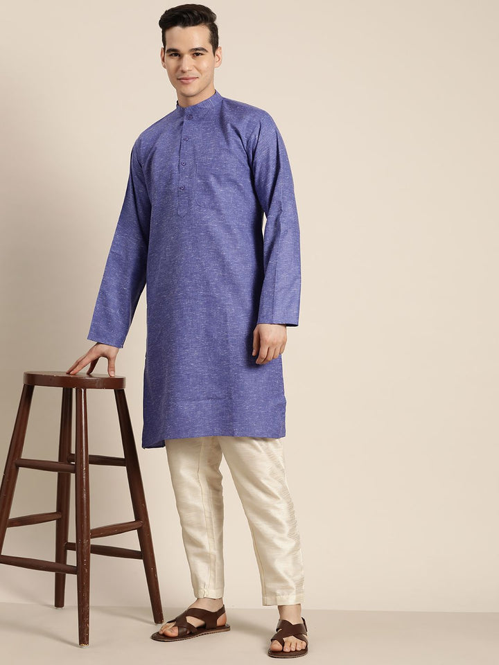SOJANYA Kurta Collar Mandarin Solid